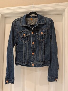 Earnest Sewn Dark Wash Denim Jacket Size Small